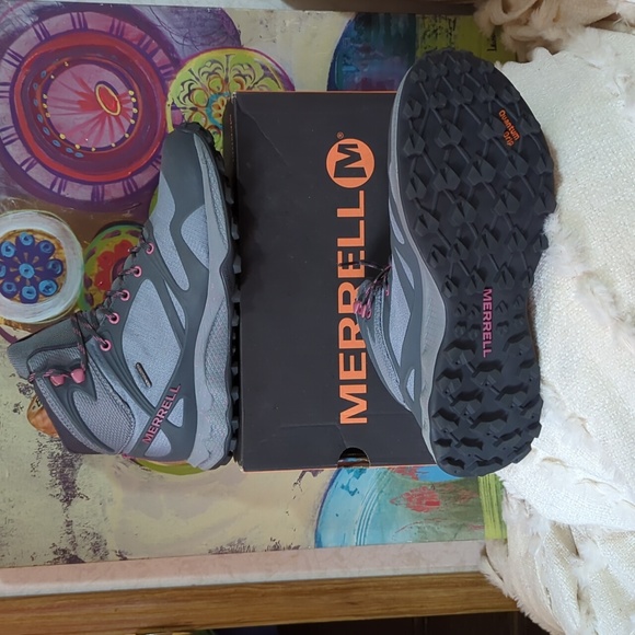 Merrell Women's Hiking Boots Altalight Mid Waterproof Monument SZ 10 - Picture 3 of 7